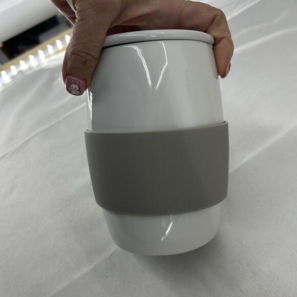 Pampered Chef Ceramic Egg Cooker nice Microwave egg cooker white With Box - Picture 10 of 12